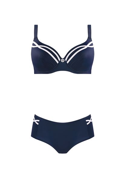 Immagine di BIKINI NAVY BLUE WITH WHITE TRIM